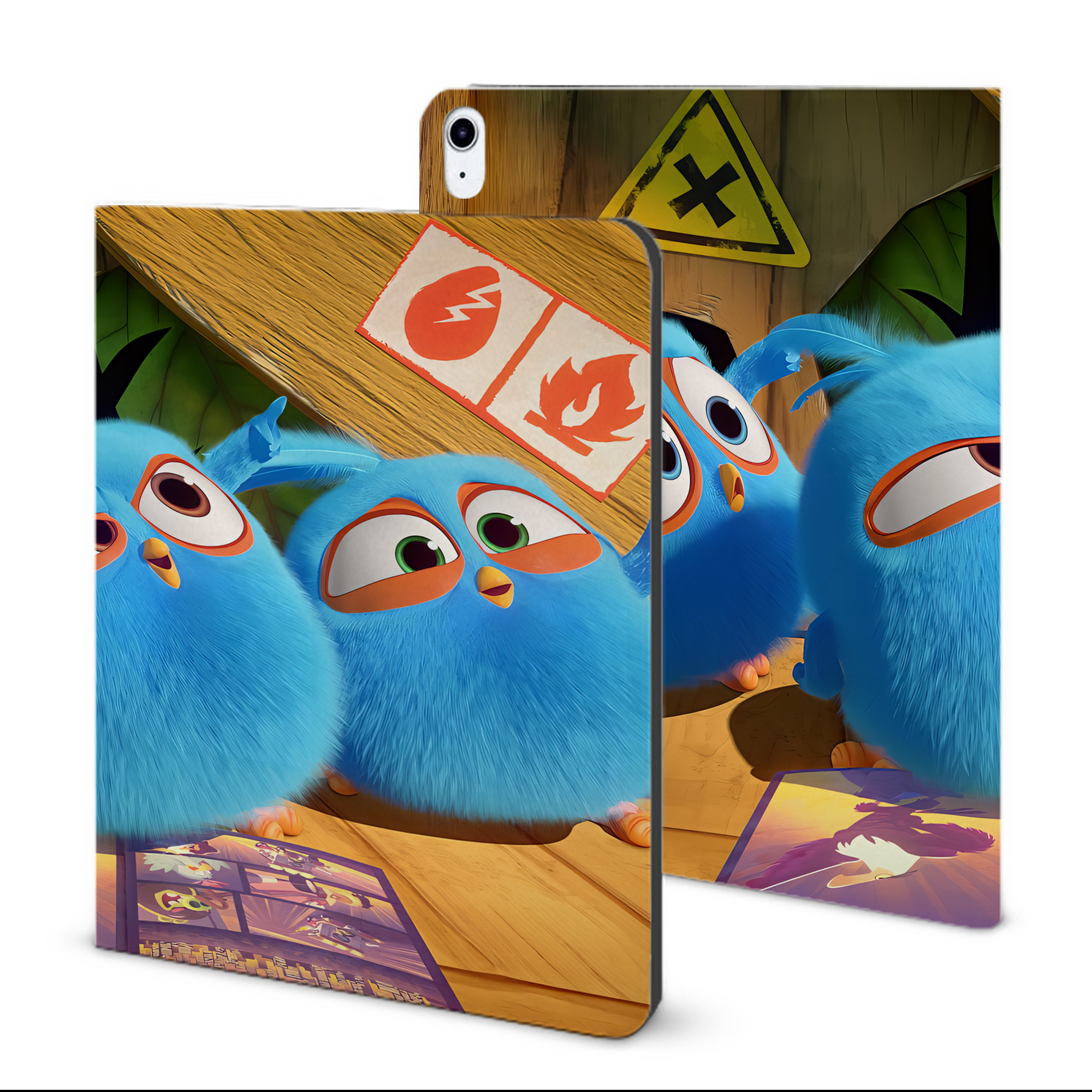 （画像用） Angry Birds アングリーバード IPad ケース ブック型 PUレザー TPU 耐衝撃 軽量 薄型 ペン収納なし 全面保護 IPad 各モデル対応